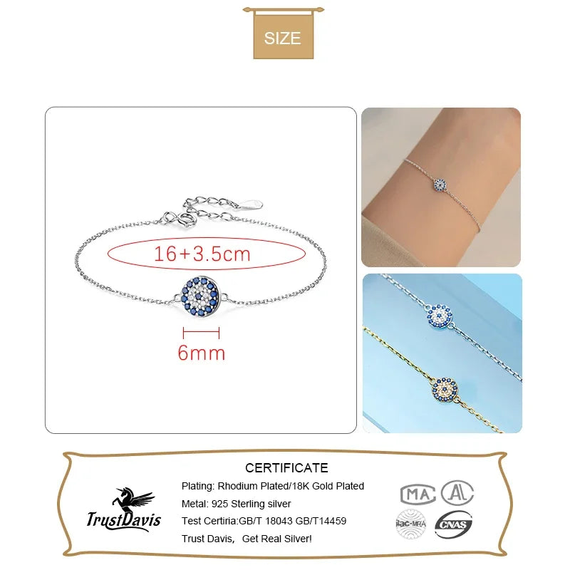 Round Eye CZ Bracelet DS966