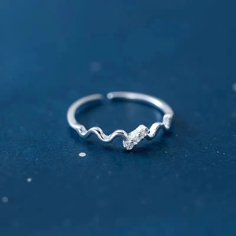 Curved Zircon Setting Ring DS4789