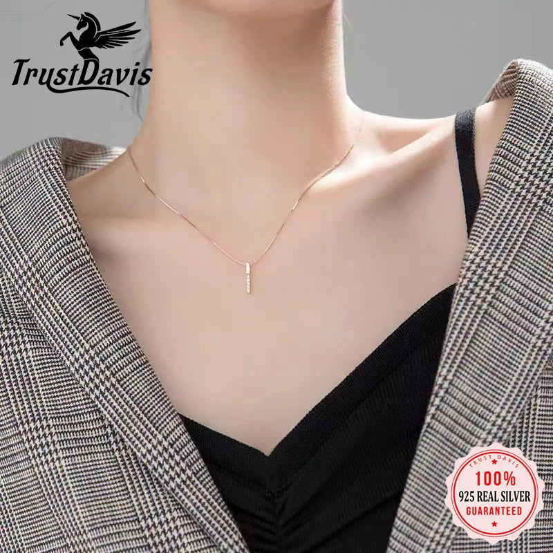 Geometric Rectangular Bar Necklace DS4846