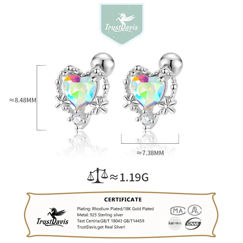 Heart Zircon Earrings DS4541