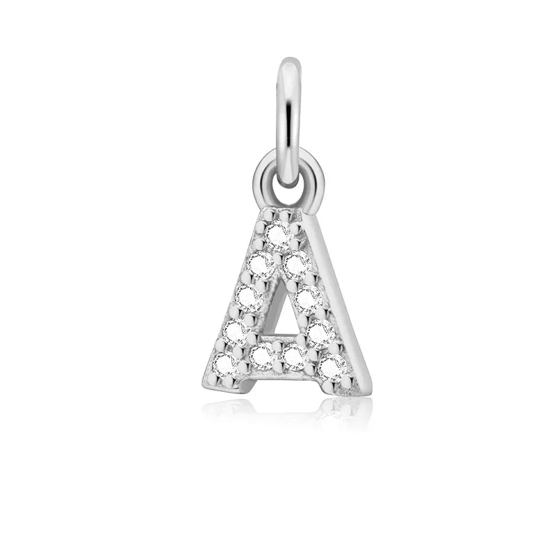 26 Letter Pendant Shiny Charm Pendant DIY Accessories Jewelry DZ423