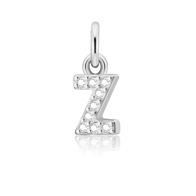 26 Letter Pendant Shiny Charm Pendant DIY Accessories Jewelry DZ423