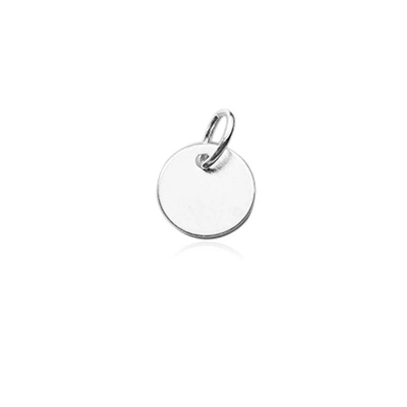 6mm Circle Card Charm Pendant Handmade DIY Accessories Wholesale DZ1725