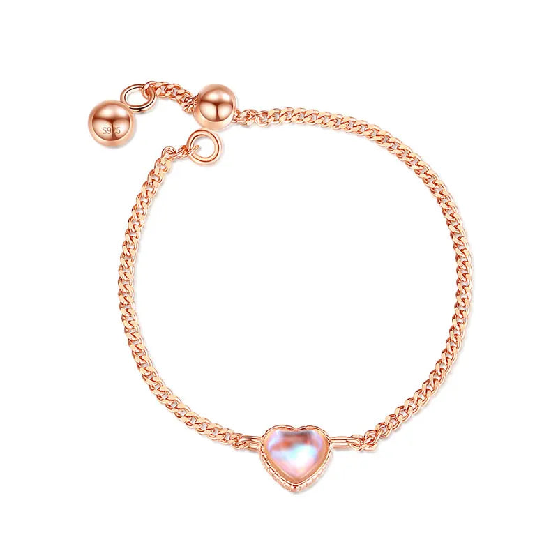 Romantic Heart Love Chain Opening Ring DA2397
