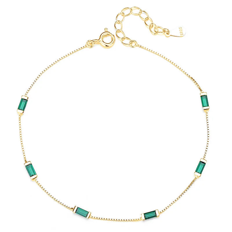 Simple Green Square Drill Bracelet DS4398