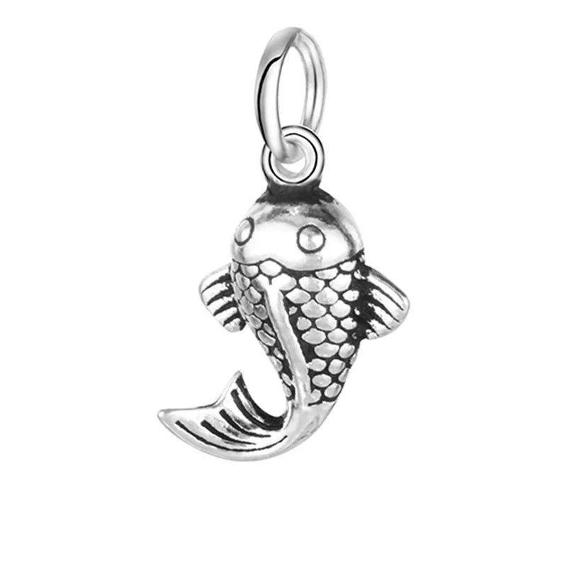 Fish Charm Pendant Handmade DIY Accessories Jewelry DZ102