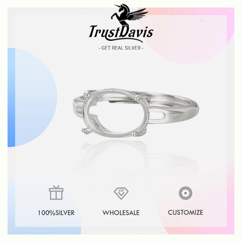 Four claw ring 4 6 8 10 empty bracket handmade DIY accessories DZ1689