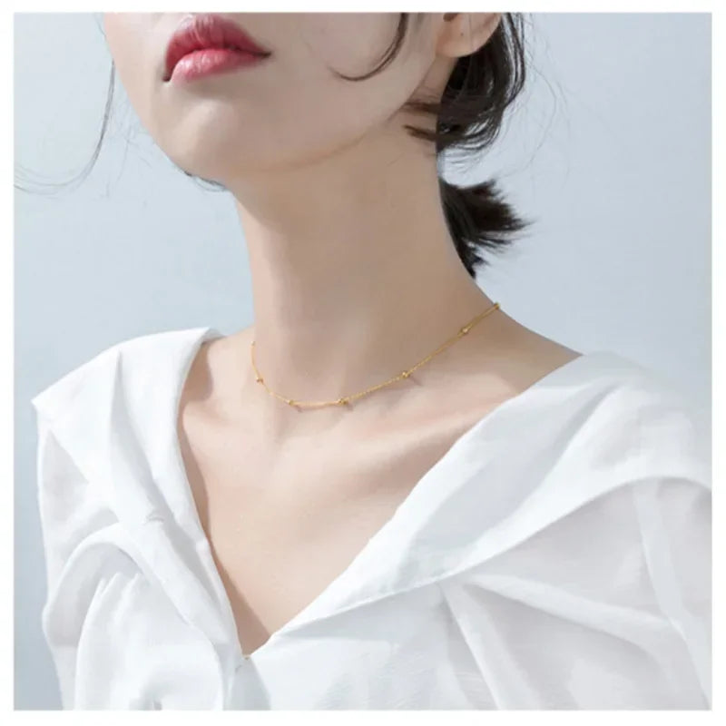 Cute Small Beads Pendant Necklace DS895