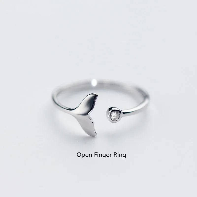 Little Mermaid Tail Earrings Ring Anklet Necklace DA461