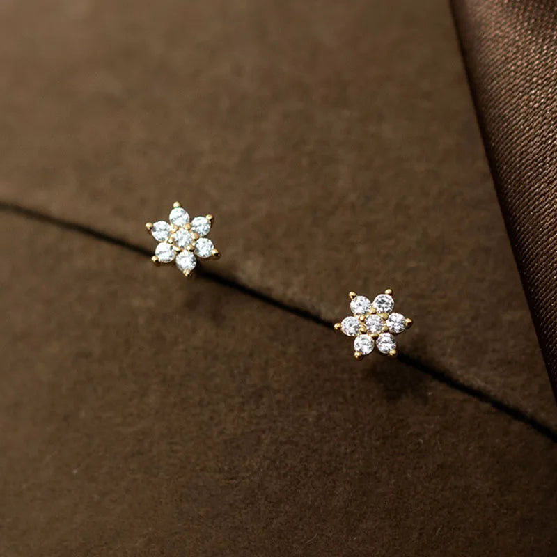 Flower Zircon Stud Earring DS4902