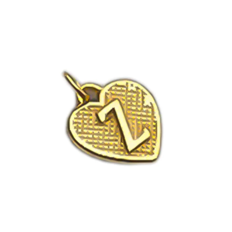 TrustDavis Real 925 Sterling Silver Name Necklace 26 Heart DIY Accessories Pendant for Women Wedding Clavicle Jewelry DZ1795