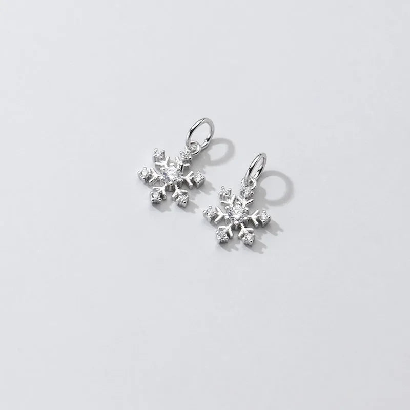 Snowflake CZ Charm Pendant DIY Accessories DZ73