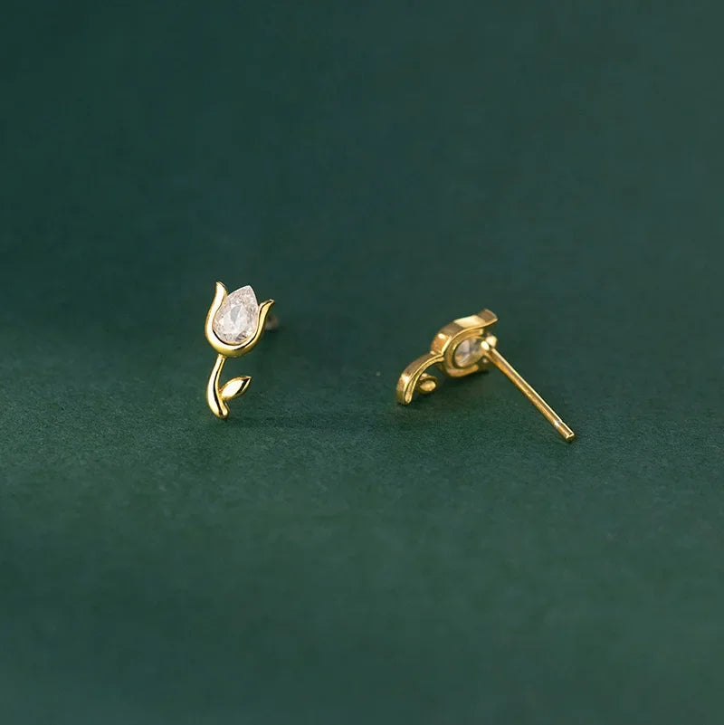 Tulip Flower Stud Earrings DA3144