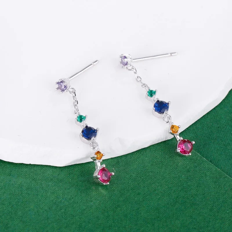 Long Tassel Stud Earrings DS4323