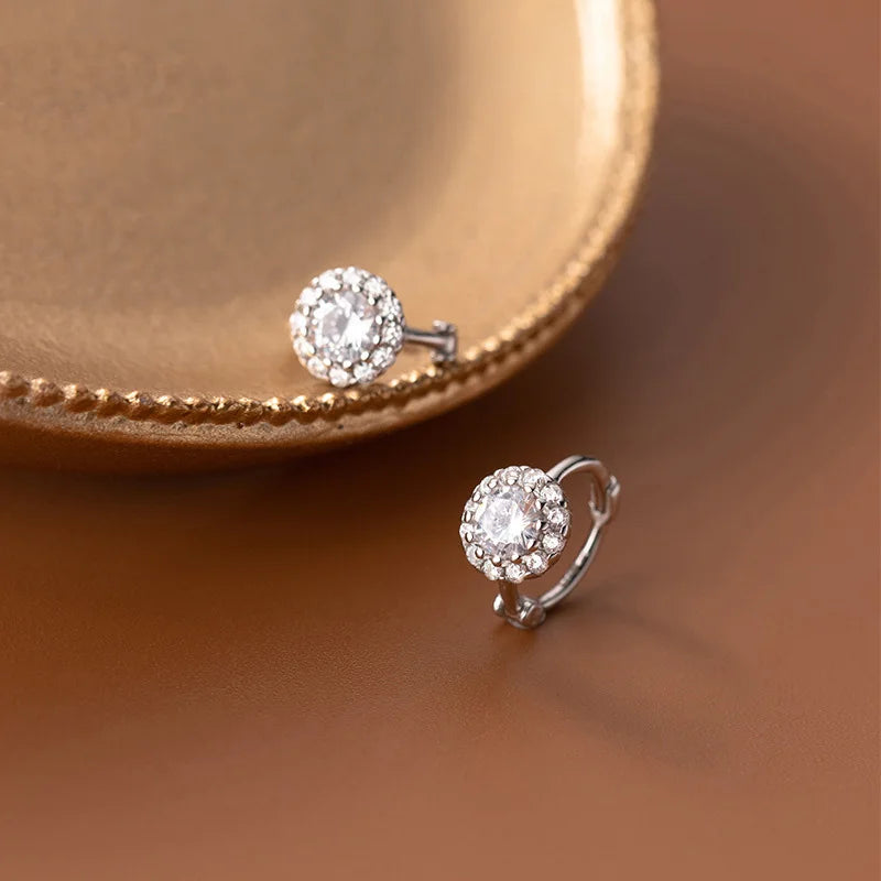 Round Charm Hoop Earrings DA2158