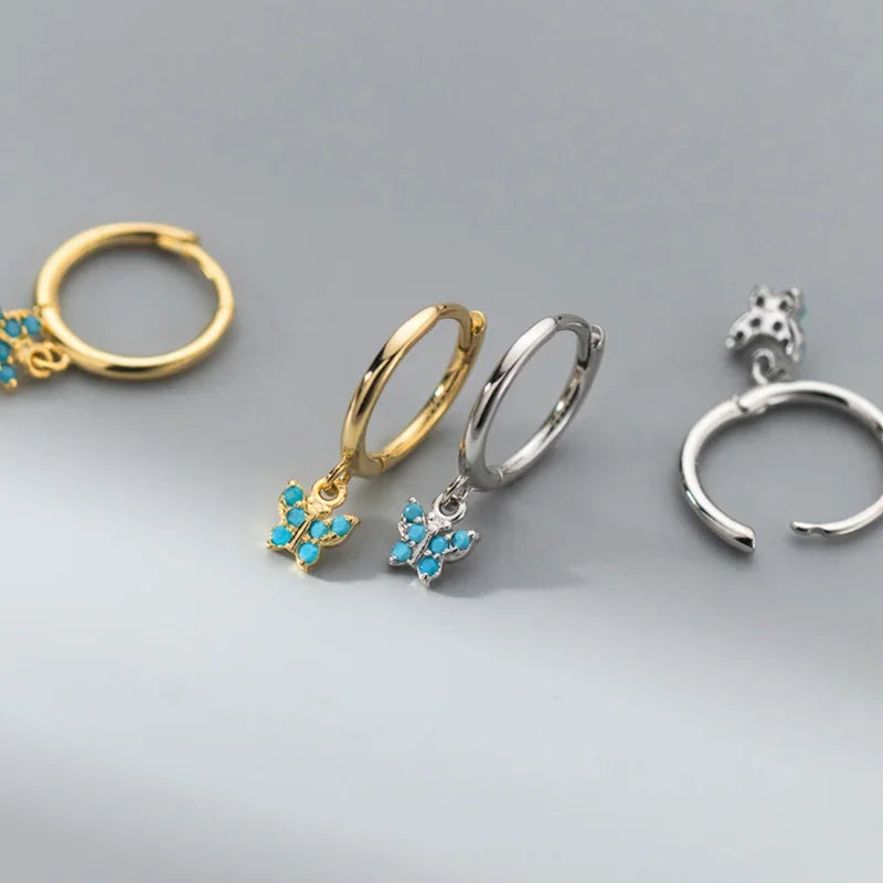Butterfly Hoop Earrings DS3843
