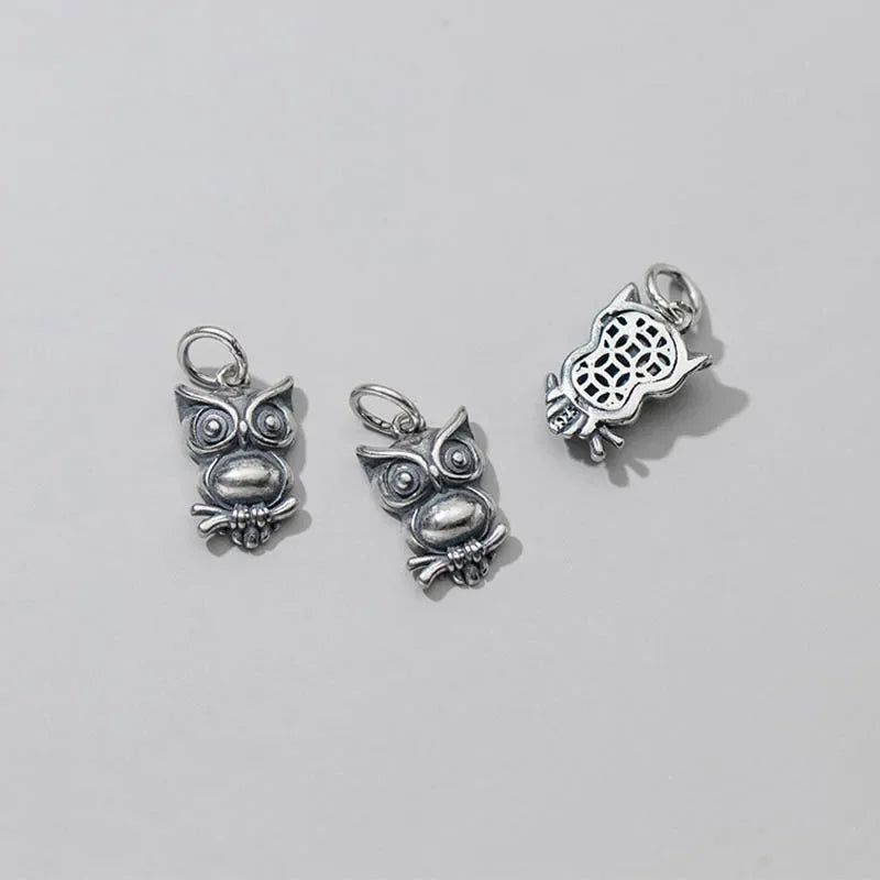 Animal Owl Charm Pendant DIY Accessories DZ98