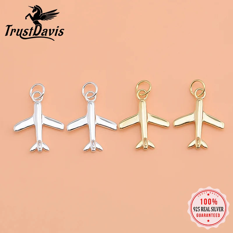 Plane Aircraft Charm Pendant Handmade DIY Accessories HY134