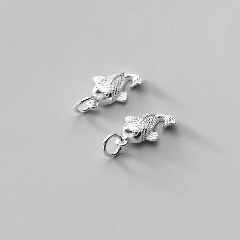 Fish Charm Pendant Handmade DIY Accessories Jewelry DZ102