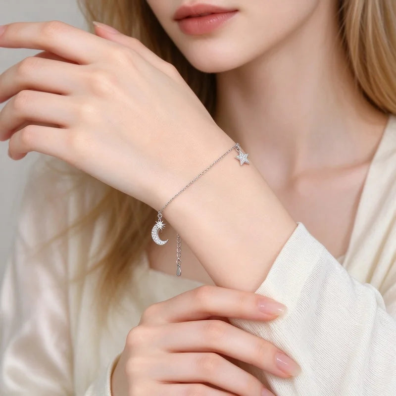 Star Moon Zirconia Bracelet DS5024