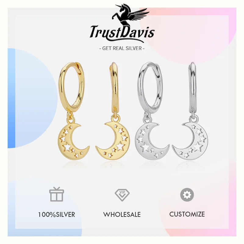 Fashion Star and Moon Earrings DS4756