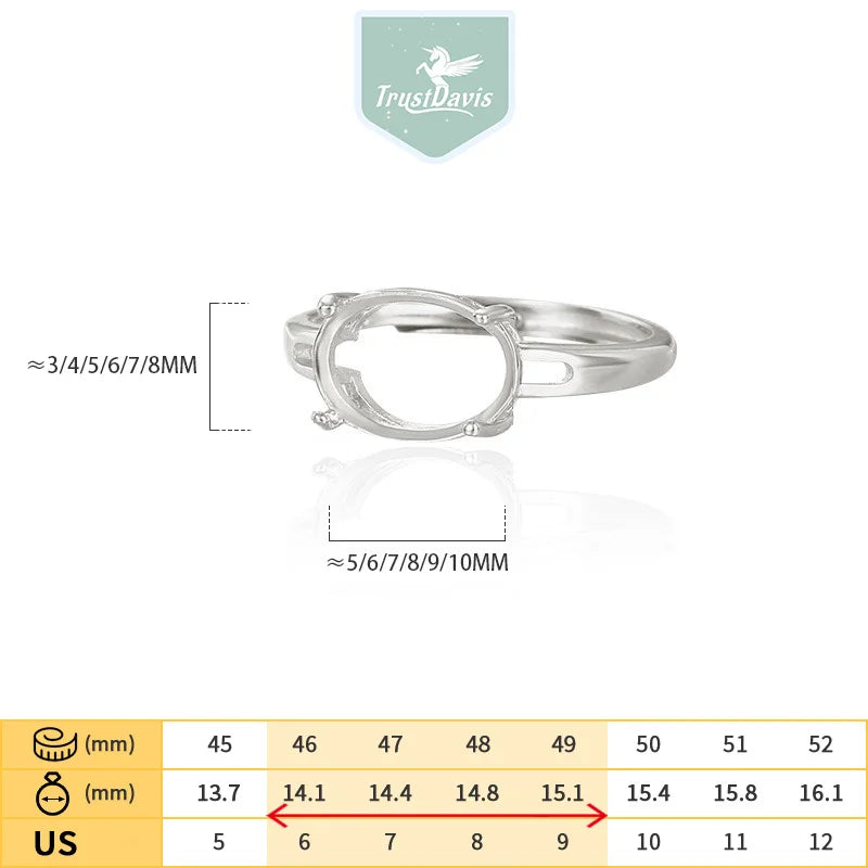Four claw ring 4 6 8 10 empty bracket handmade DIY accessories DZ1689