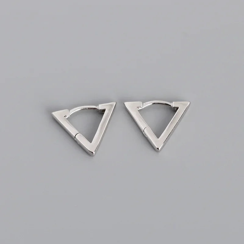 Minimalist Geometric Triangle Gothic Hoop Earrings DA737