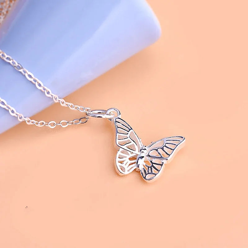 Hollow Butterfly Charm Pendant HY132