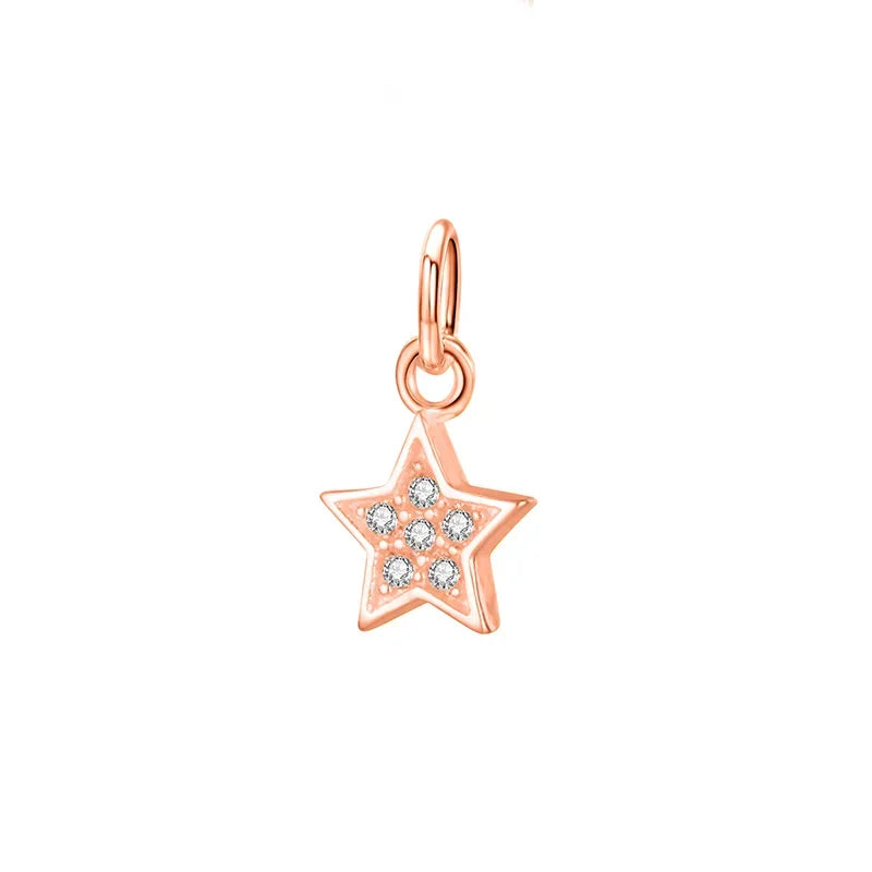 Star Dazzling Charm Pendant DIY Accessories Jewelry DZ109