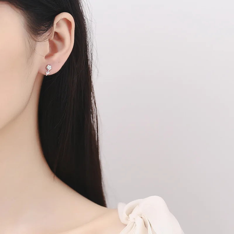 Flower Plant Stud Earrings DS4499