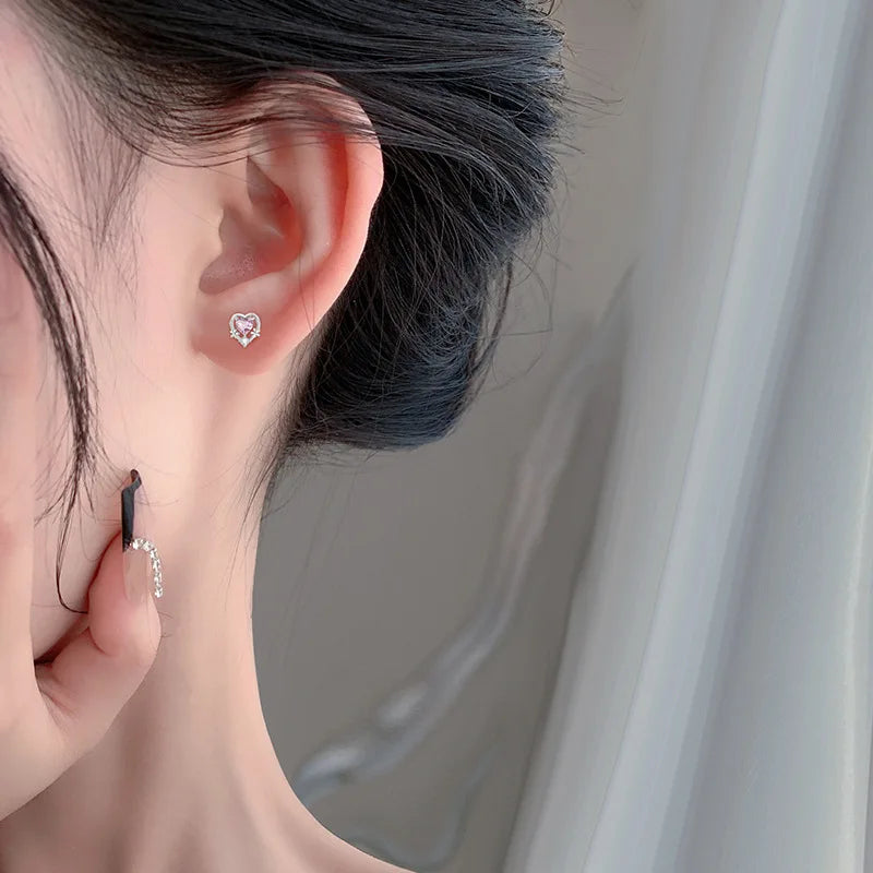 Heart Zircon Earrings DS4541