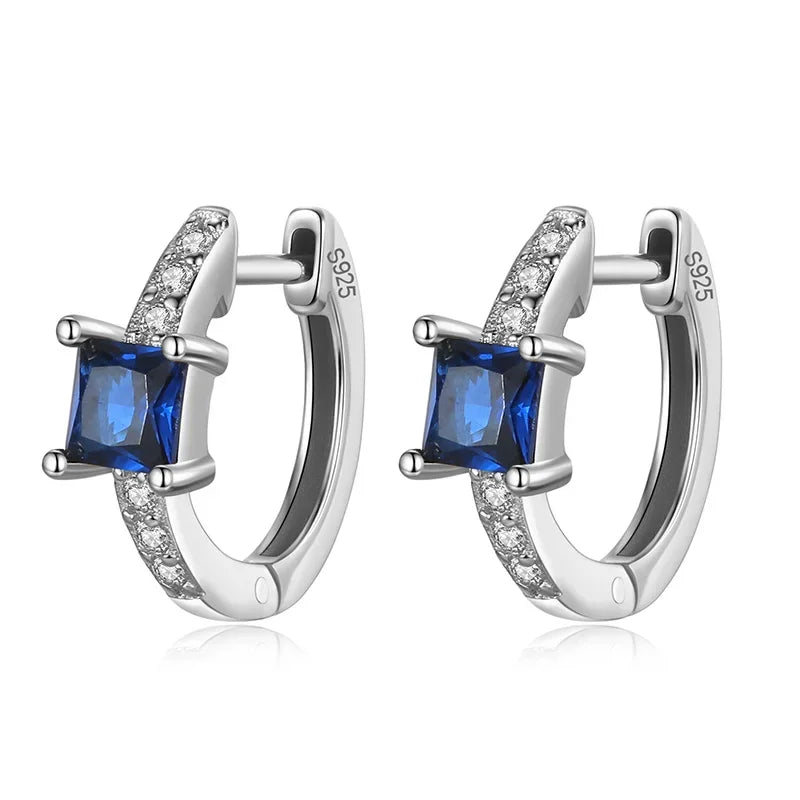 Square Colour Charm Hoop Earring DA2721