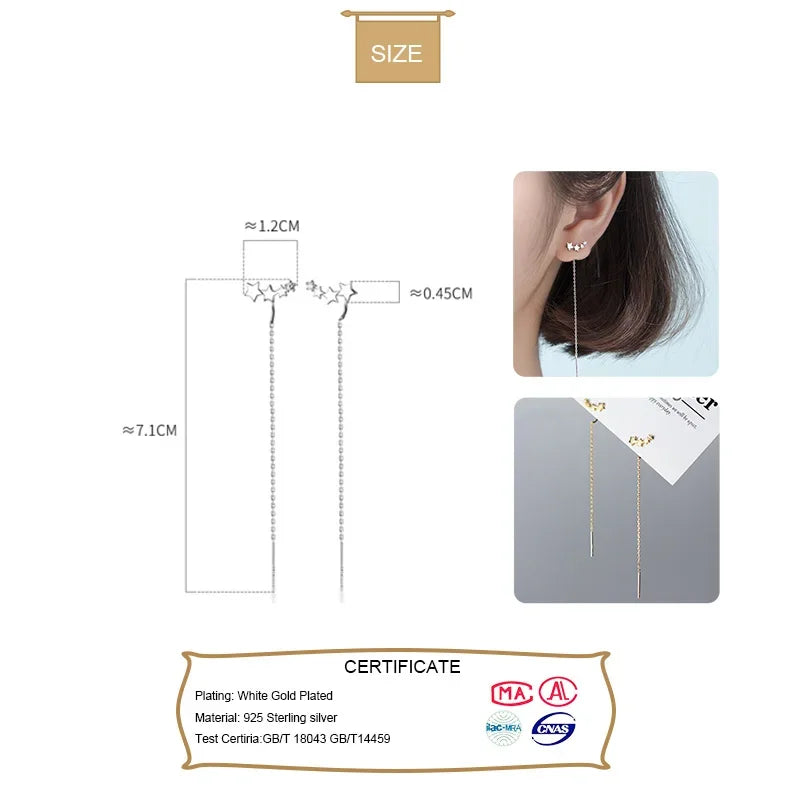 Surface Star Linked 10cm Ear Line DA761