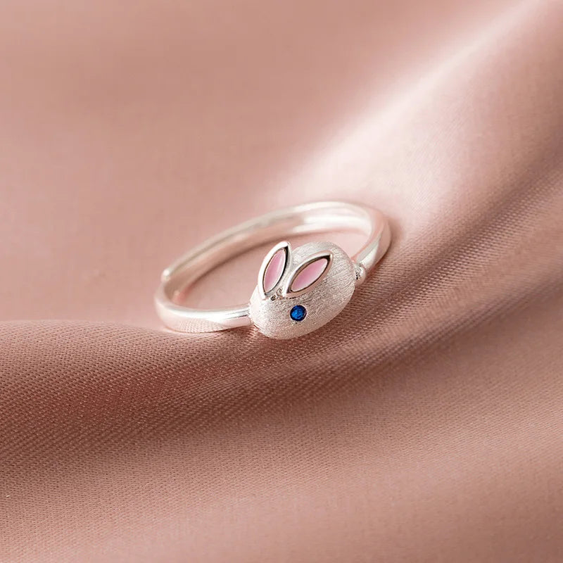 Cute Animal Rabbit Opening Rings DG0201