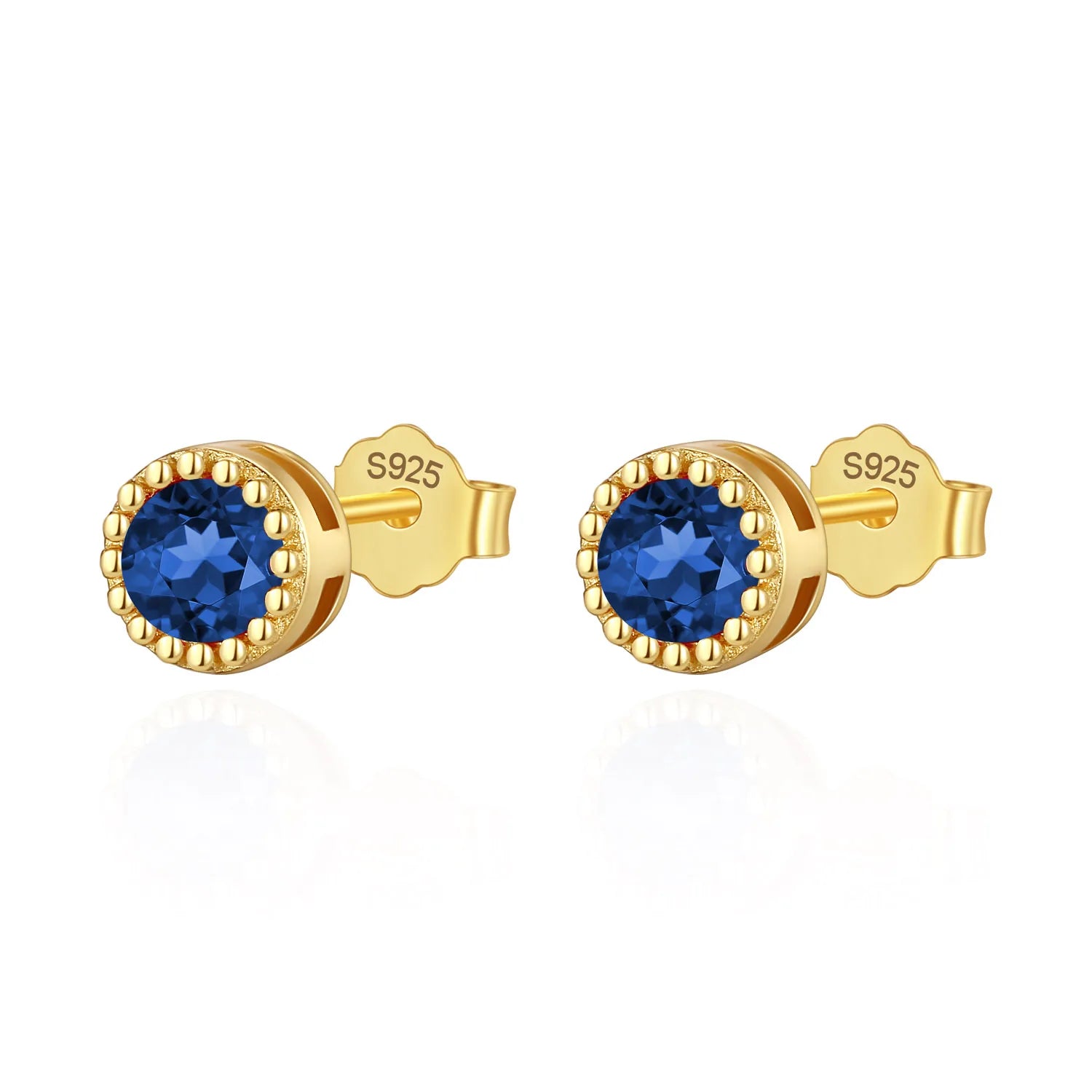 Colour CZ Triangle Round Charm Stud Earrings DA2701