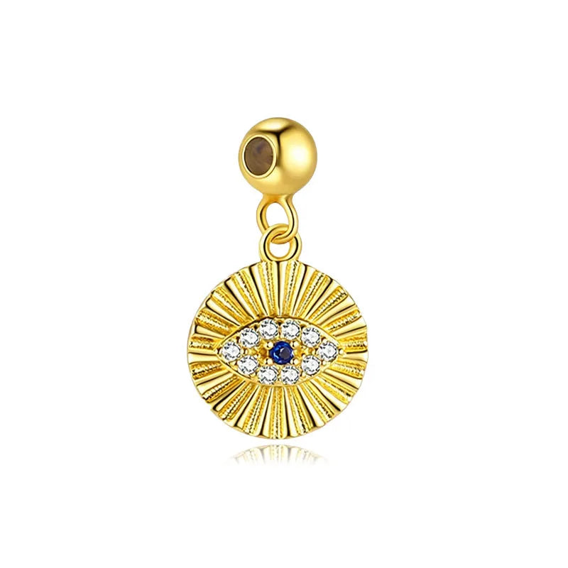 Retro Pendant Zircon Evil Ray Lucky Small Gift DZ1899