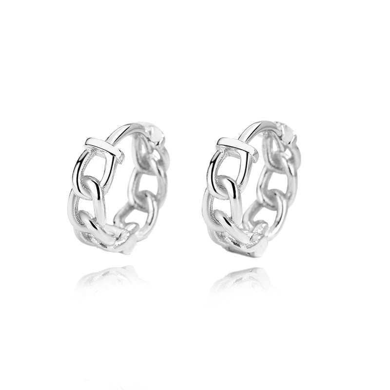 TrustDavis Real 925 Sterling Silve Hoop Square Cat's Paw Heart CZ Pendant Hoop Earrings For Daughter Girls Women Jewelry DG0190