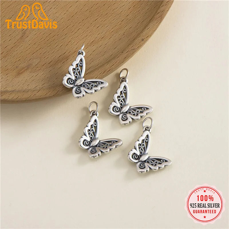 Butterfly Charms Pendant DIY Accessories Jewelry DZ1657