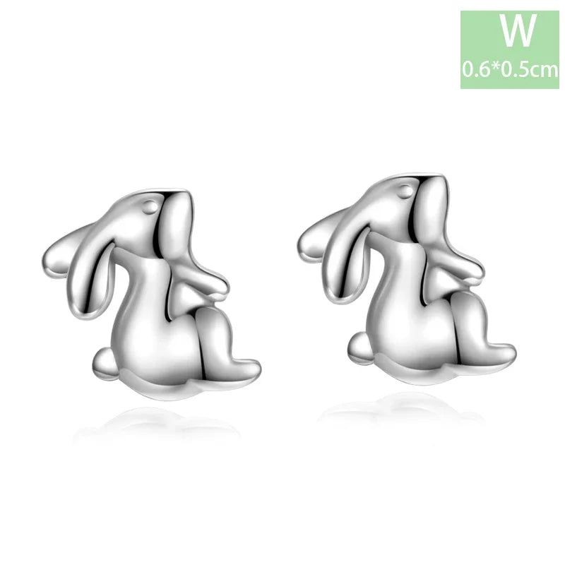 Trustdavis Real 925 Sterling Silver Chinese Zodiac Signs Screw Stud Earrings For Women Daughter Birthday Gift Jewelry DS4430