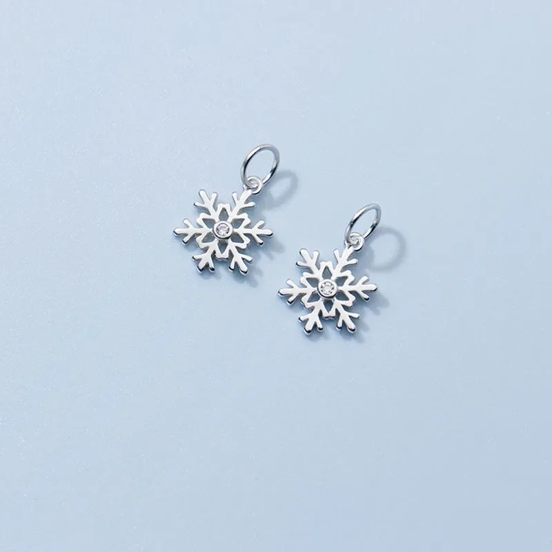Winter Snowflakes Charm Pendant DIY Accessories Jewelry DZ78