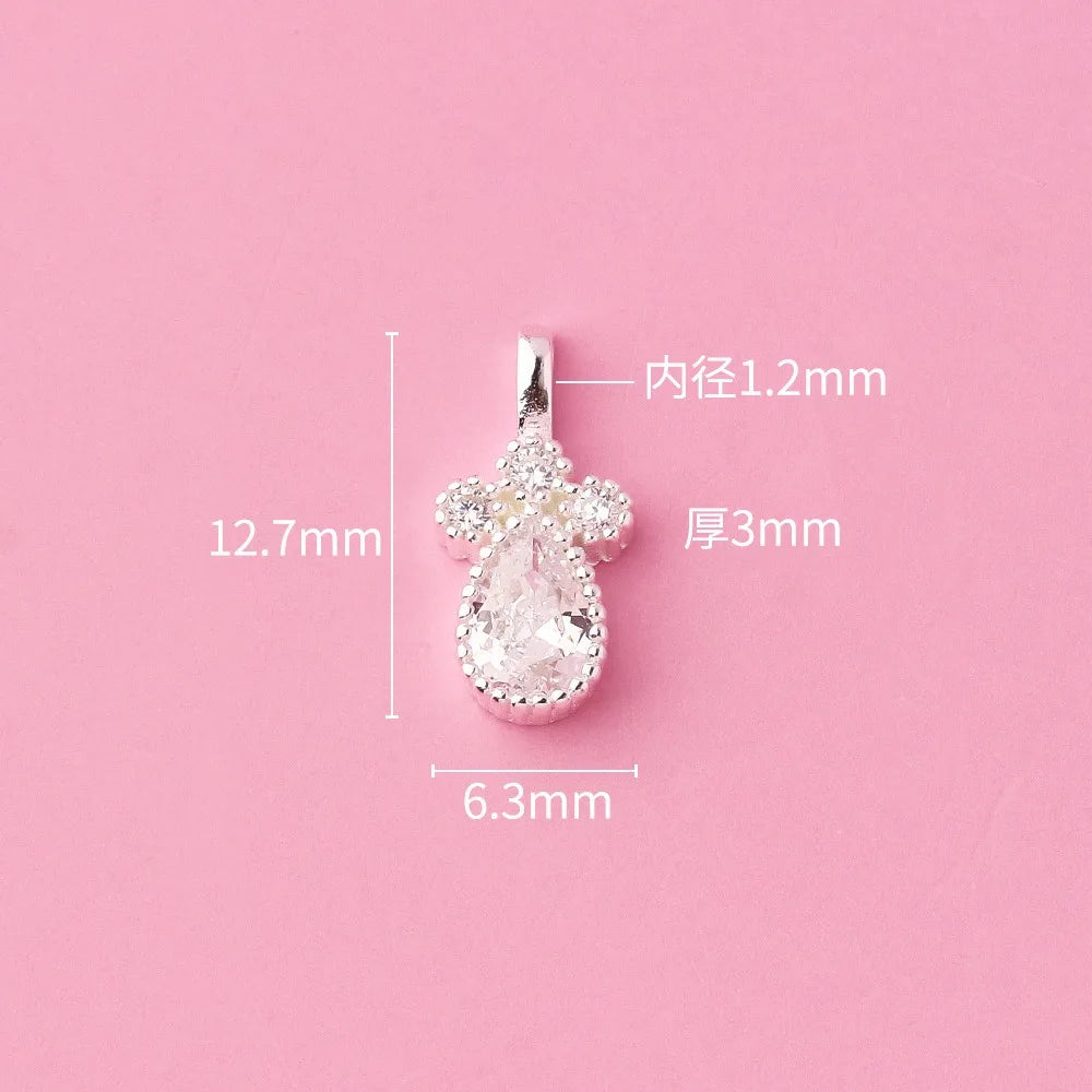 Zircon Water Droplets Charm Pendant DZ1658