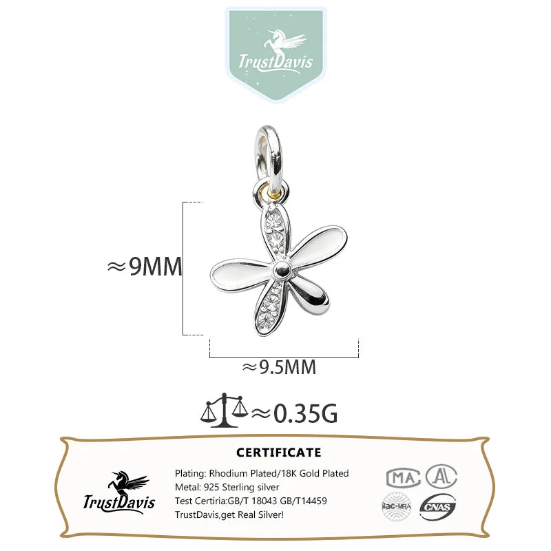 Sweet Five-petal Flower Pendant DZ1808