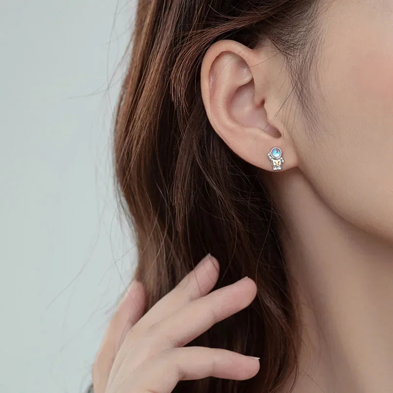 Sweet Astronauts Moonstone Stud Earring DA2568