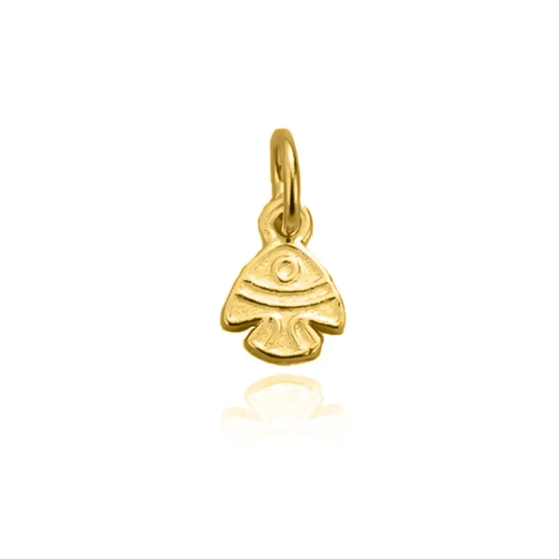 TrustDavis Real 925 Sterling Thai Silver Fashion little fish Charm Pendant Handmade DIY Accessories Wholesale Jewelry DZ1700