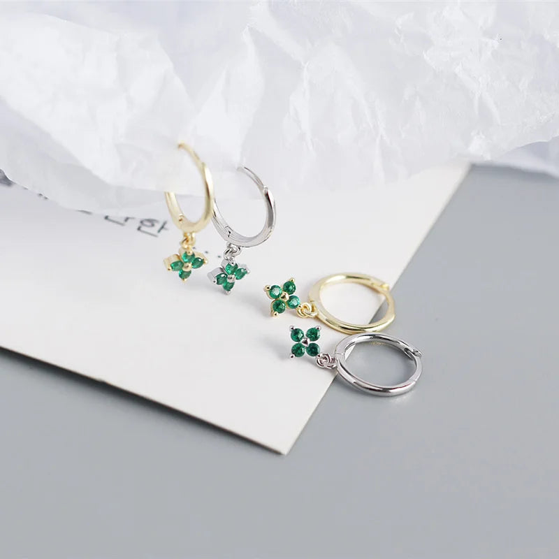 Colored Zircon Hoop Earrings DA2653