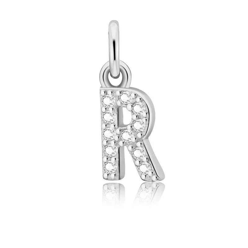 26 Letter Pendant Shiny Charm Pendant DIY Accessories Jewelry DZ423