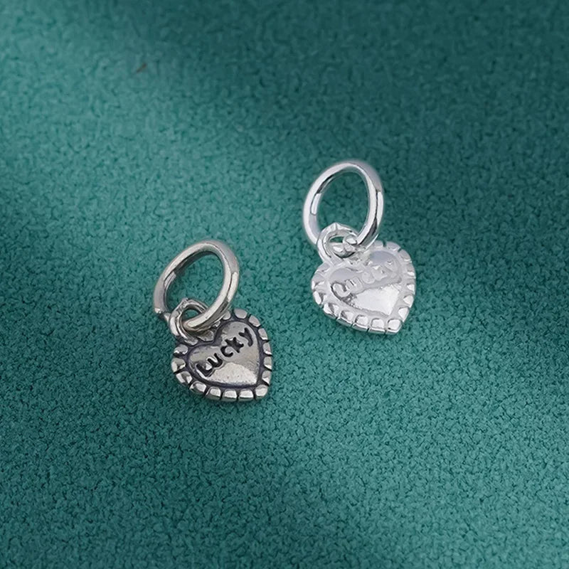 Heart Charm Pendant Handmade DIY Accessories DZ1646