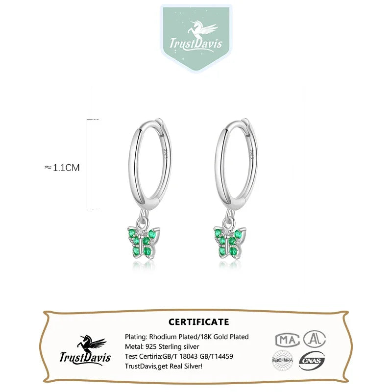 Butterfly Hoop Earrings DS3843