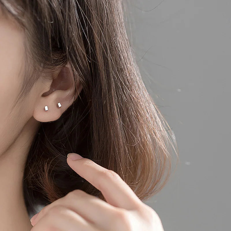 Blocks Stud Earrings DS1278