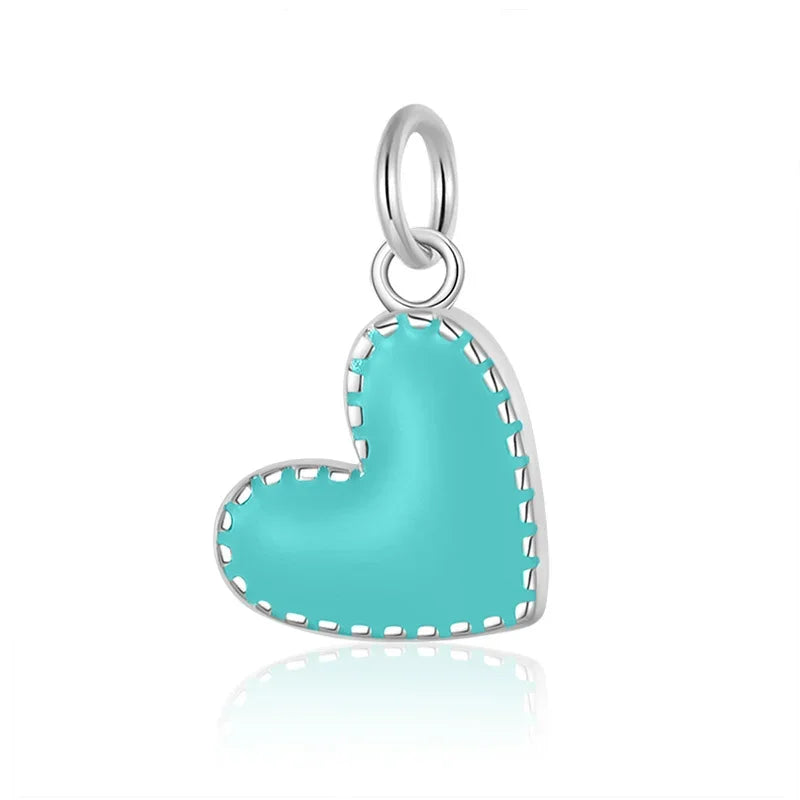 Heart Pendant DIY Necklace Bracelet Accessories Fine Jewelry Gift HY990